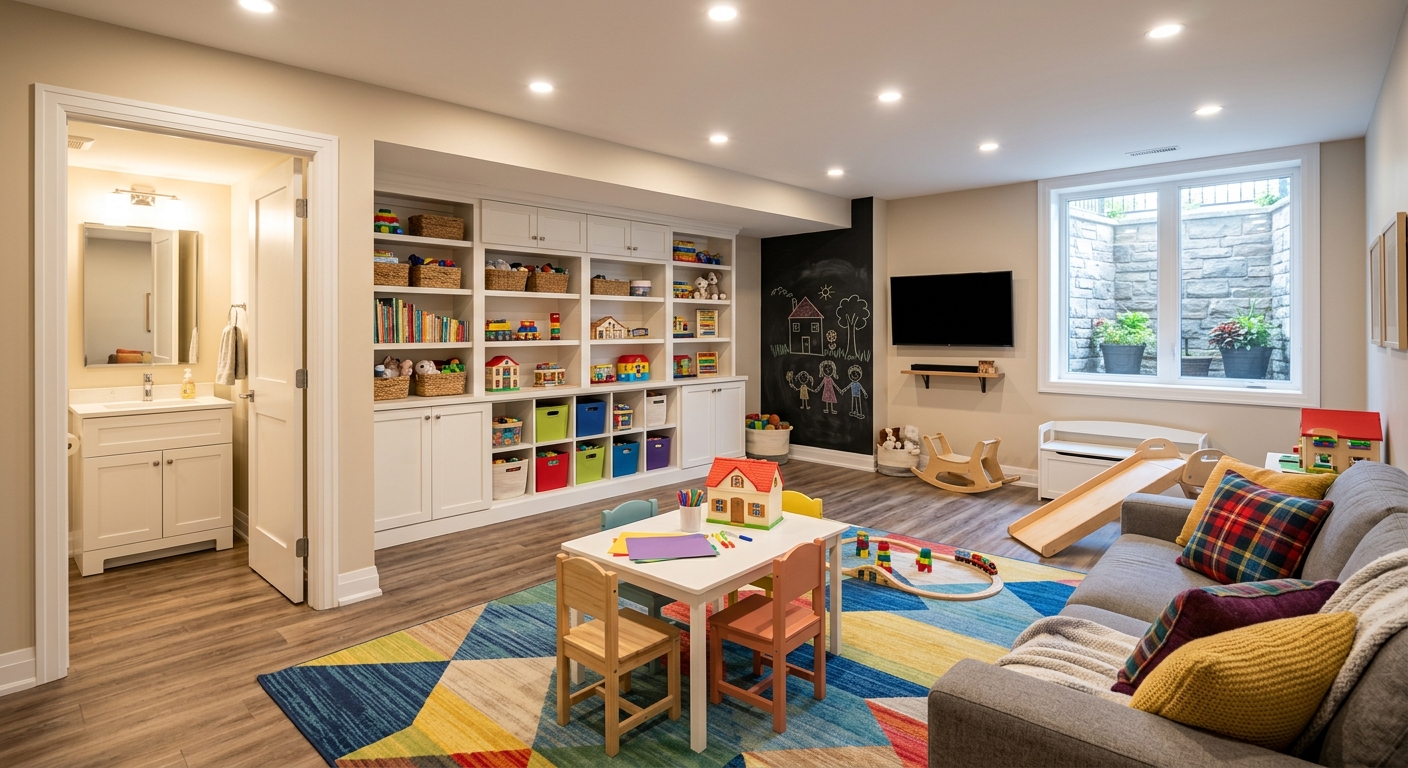 Kids Playroom & Family Room