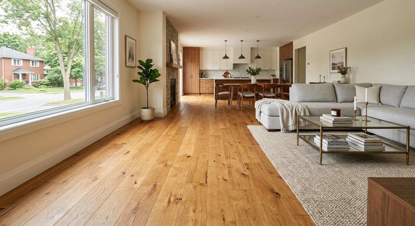Wide-Plank Engineered Hardwood