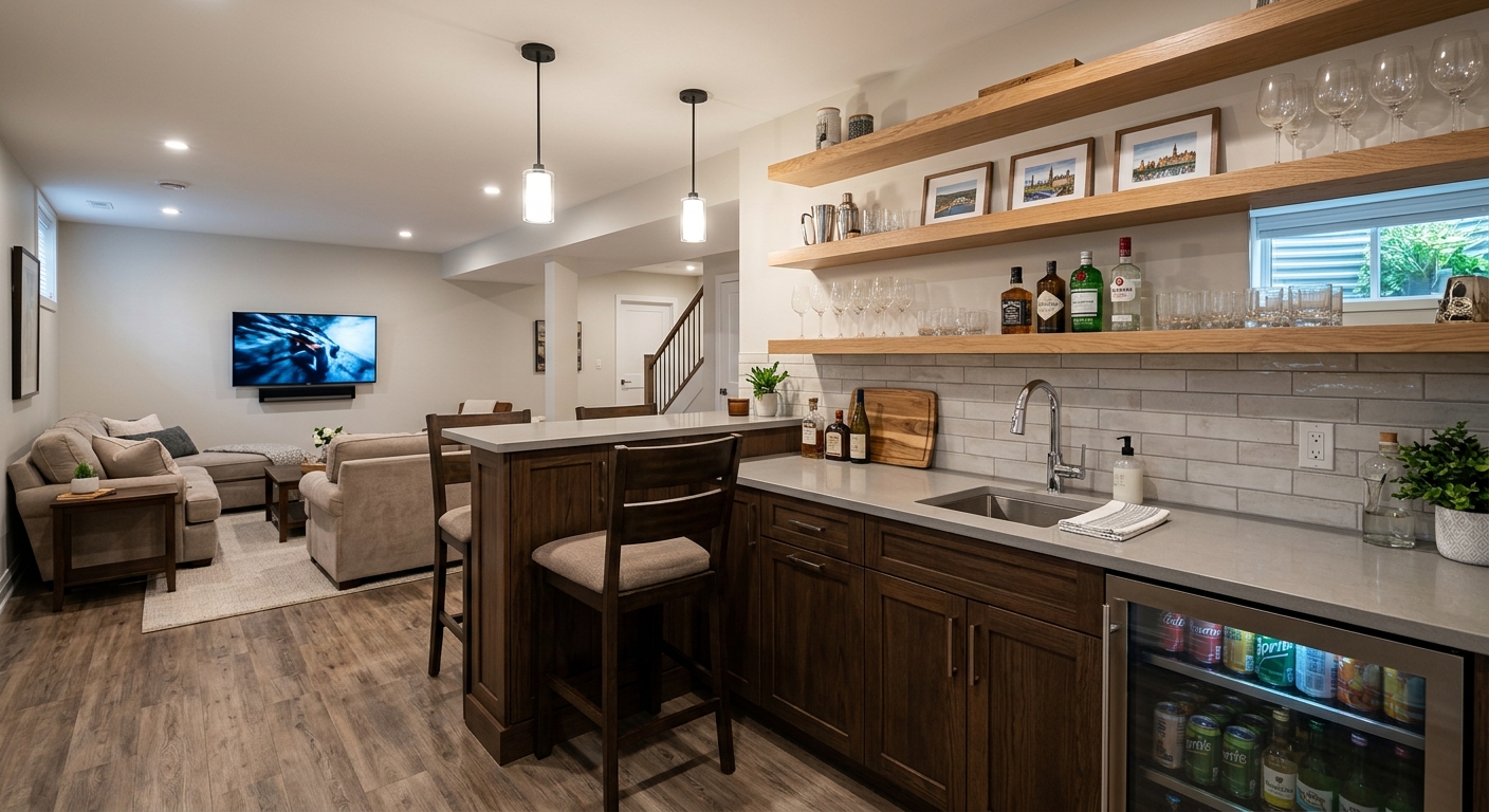 Finished Basement Family Suite — photo 6