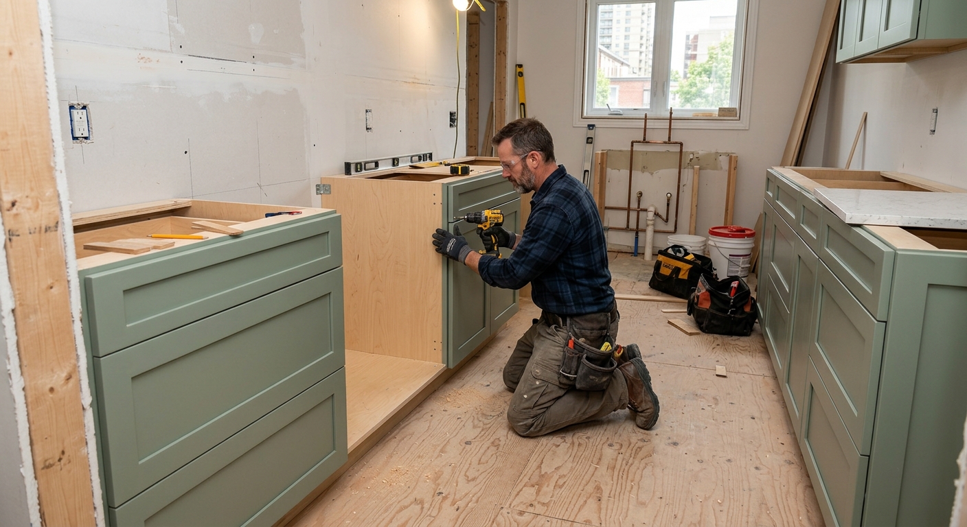 Two-Tone Galley Kitchen — photo 4