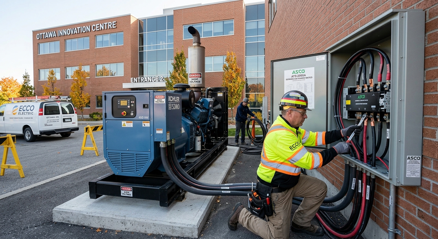 Generator hookup Ottawa — commercial backup power