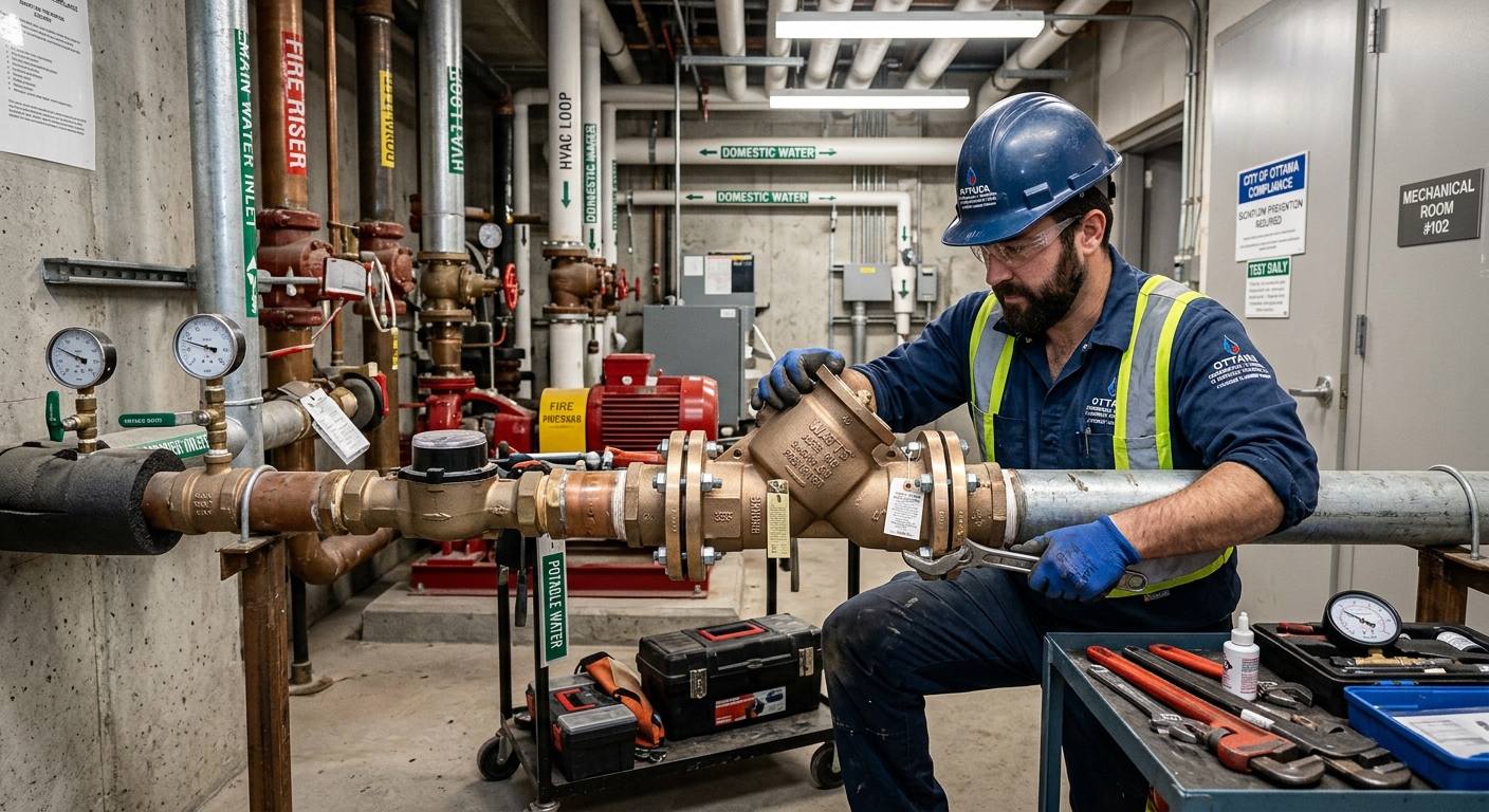 Backflow prevention Ottawa — commercial system