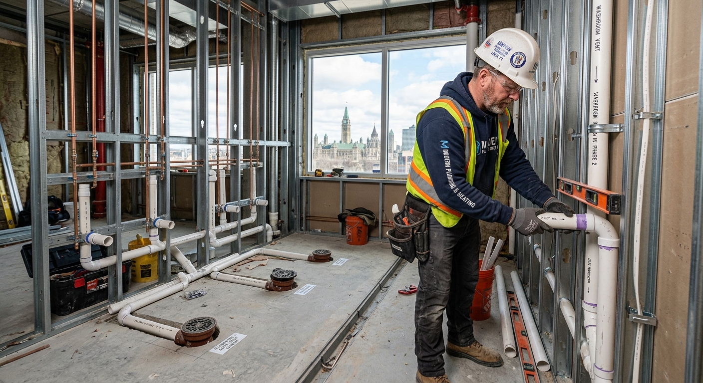 Industrial plumbing Ottawa — warehouse facility