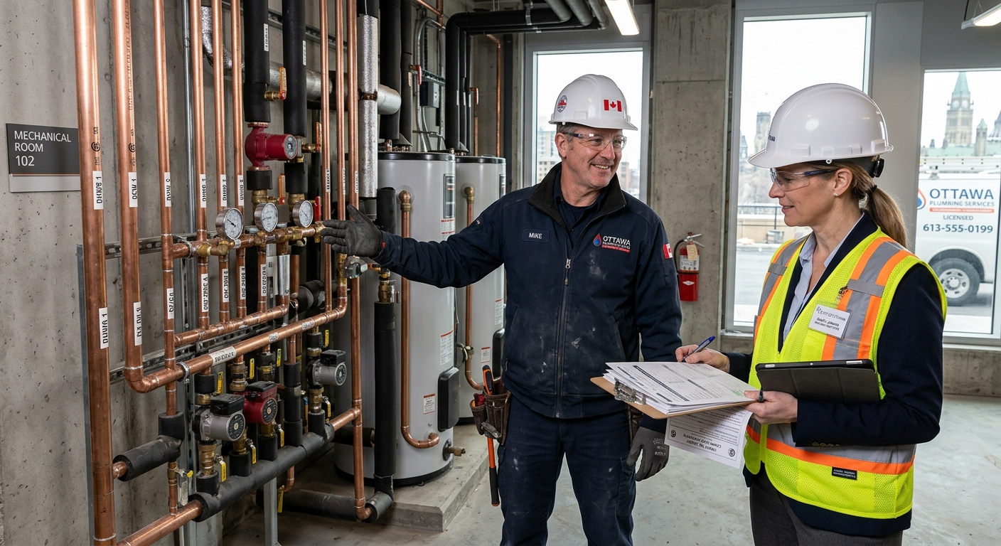 Commercial plumbing inspection Ottawa — code compliance