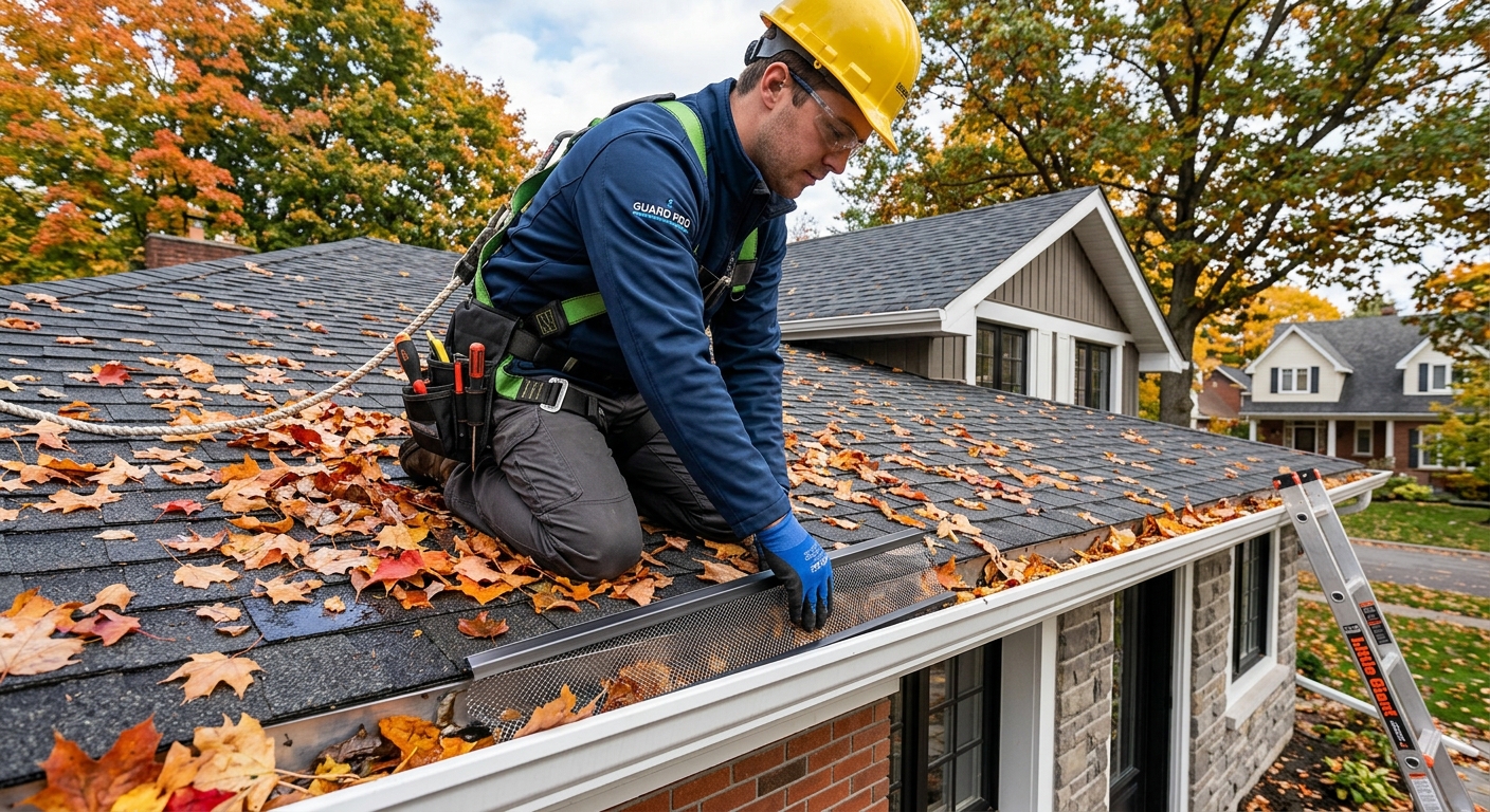 Gutter guard installation Ottawa — micro-mesh system
