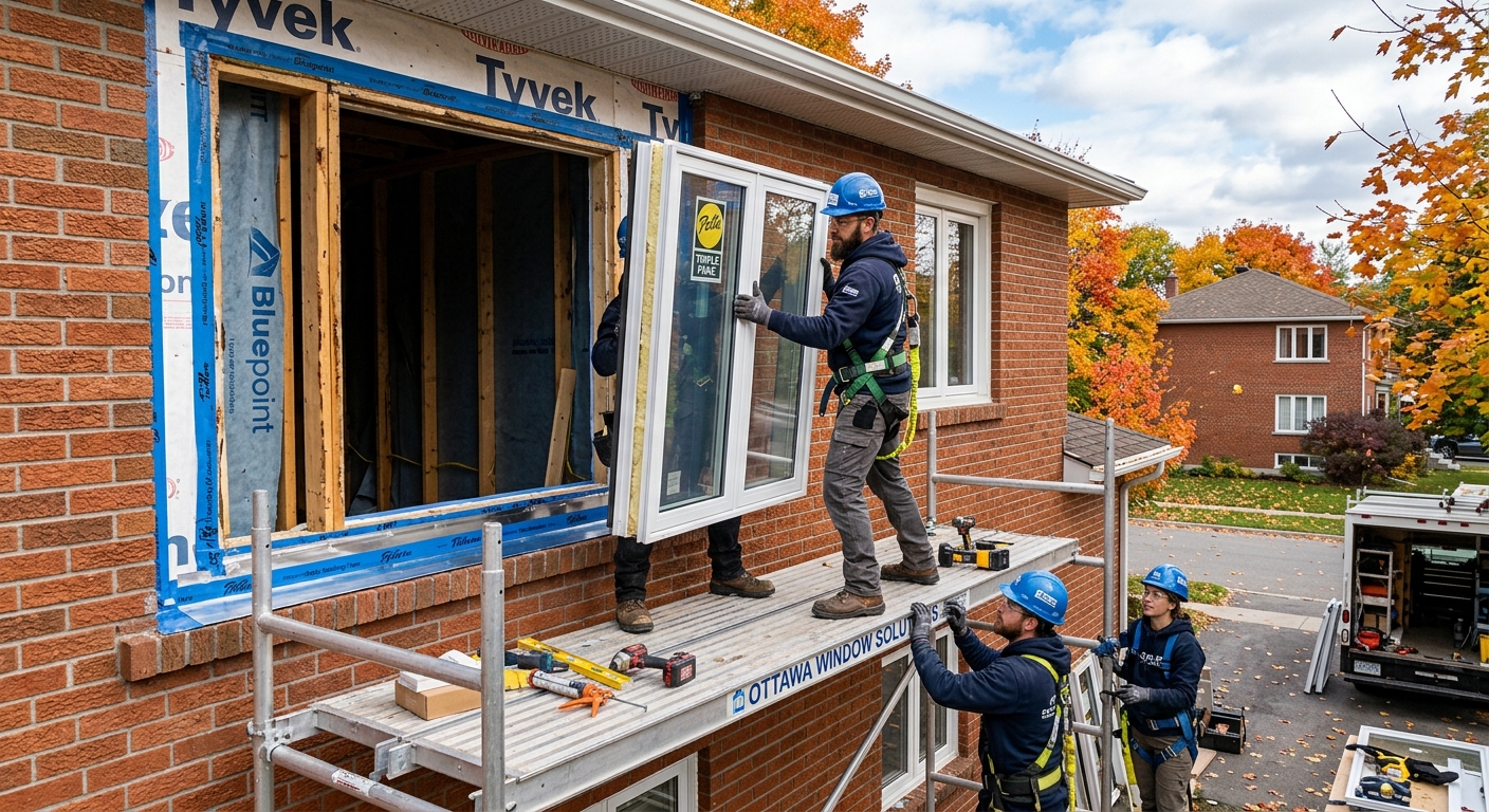 Vinyl siding installation Ottawa — work in progress