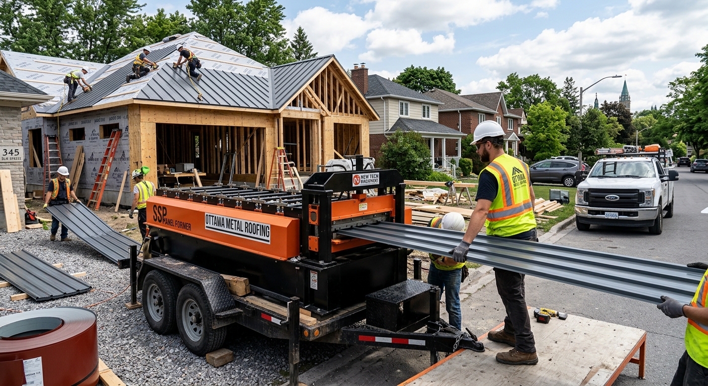 Metal roofing flashing and trim Ottawa