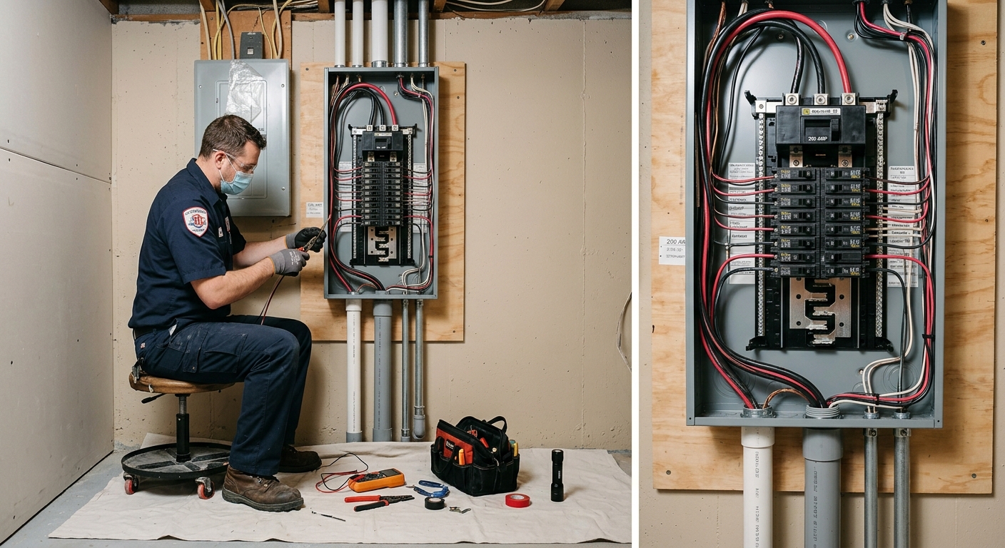 Electrical panel upgrade Ottawa — 200A installation