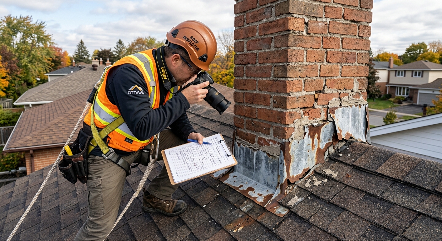 Shingle condition inspection Ottawa — granule loss check