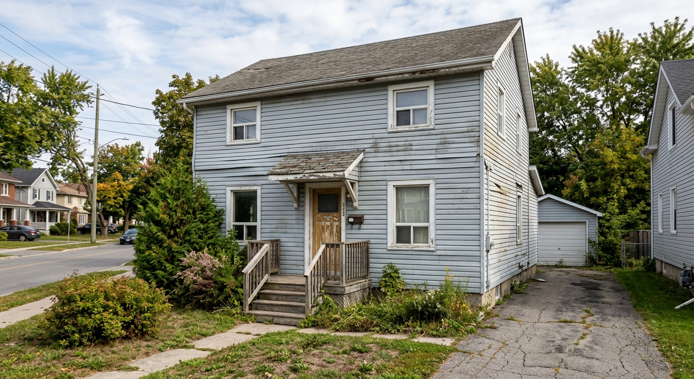 Before siding replacement Ottawa — original cladding