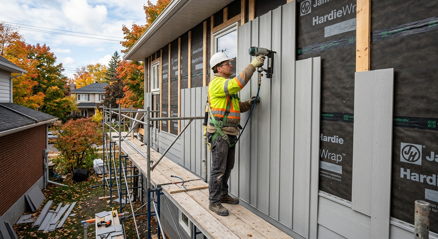 Exterior siding installation in Ottawa
