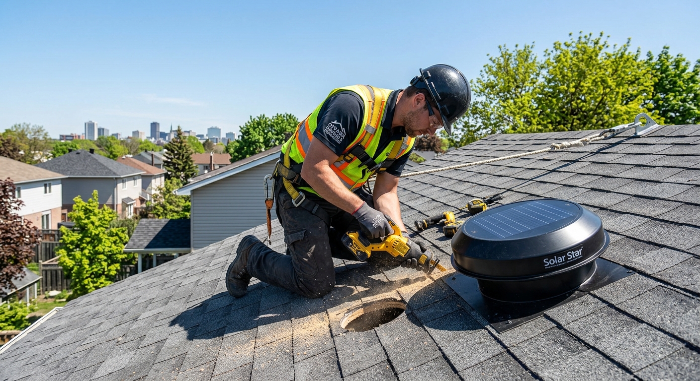Soffit vent upgrade Ottawa — vented panels installed